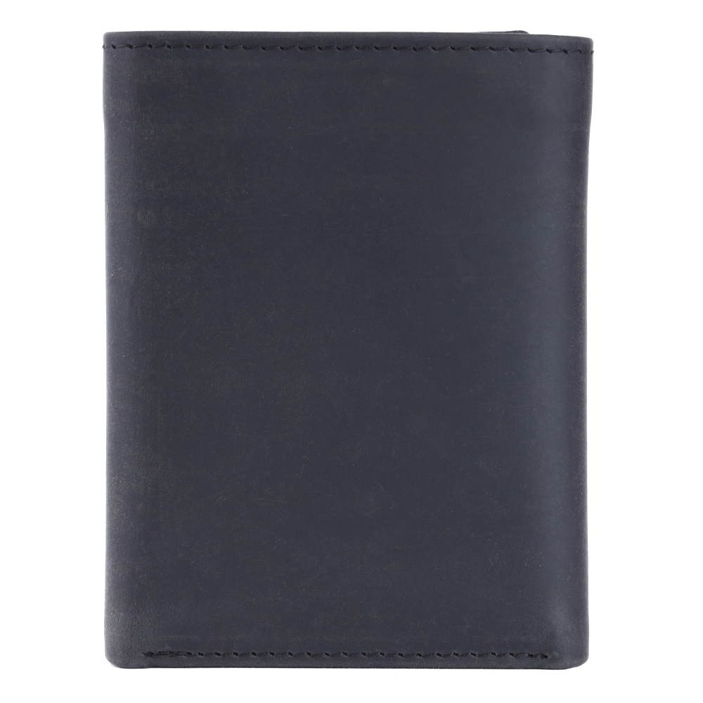 Brooklyn Bridge Genuine Leather Trifold Wallet for Men with RFID Protection – Crazy Horse Card Holder BB-MW-792-CW-FG-CHL-YS-BLACK 1