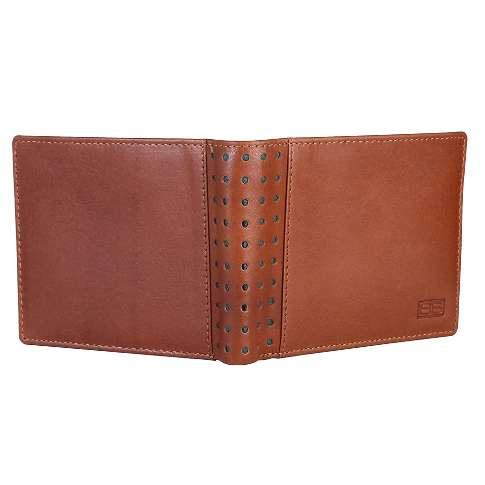 Brooklyn Bridge Genuine Leather Wallet for Men with Coin Pocket – RFID Safe VT Bifold Wallet BB-MW-793-CW-FG-VTL-YS-BROWN 1